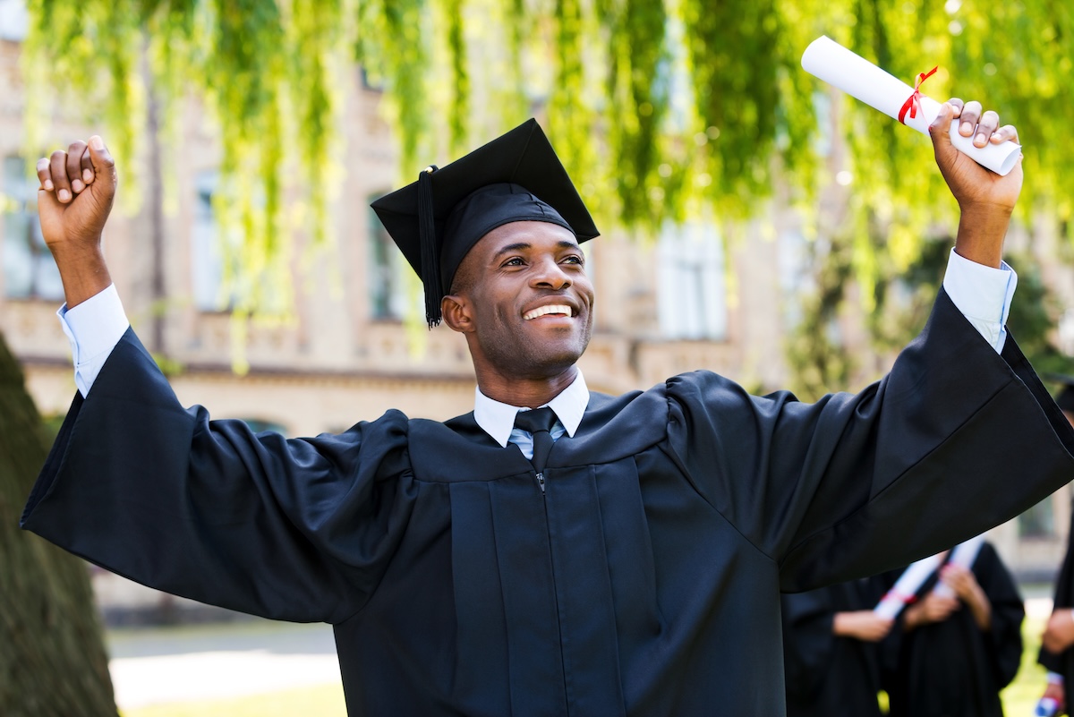 hbcu graduate standing in the gap