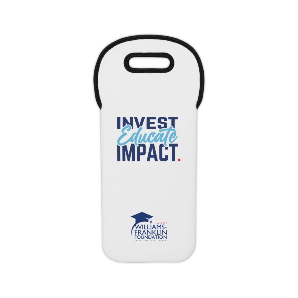 Invest. Educate. Impact. Wine Tote